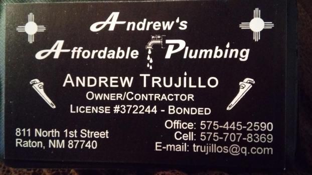 On location at Andrews Affordable Plumbing, a Plumber in Raton, NM